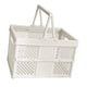 thumbnail image 3 of Caja de Almacenamiento Plegable Cesta de Compras Plegable con Asas Cesta de Picnic, Camping, Cocina Del Hogar Blanco, 3 of 5