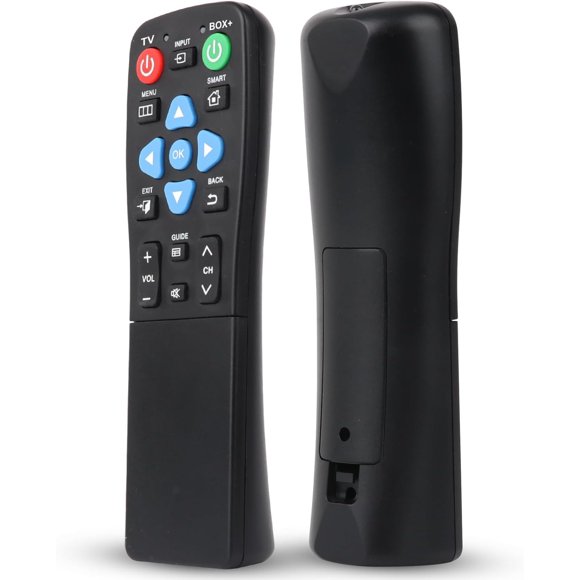 Control remoto universal con botón grande XGBFH para personas mayores, 2 dispositivos