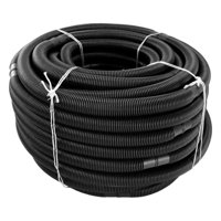 Magideal - Manguera De Aspiración Para Piscinas Subterráneas, Manguera De Succión Para Piscinas, Manguera De Limpieza De Tuberías De 6,3 M, Bombas De Filtro, Tubería Flexible, Tubería De Negro