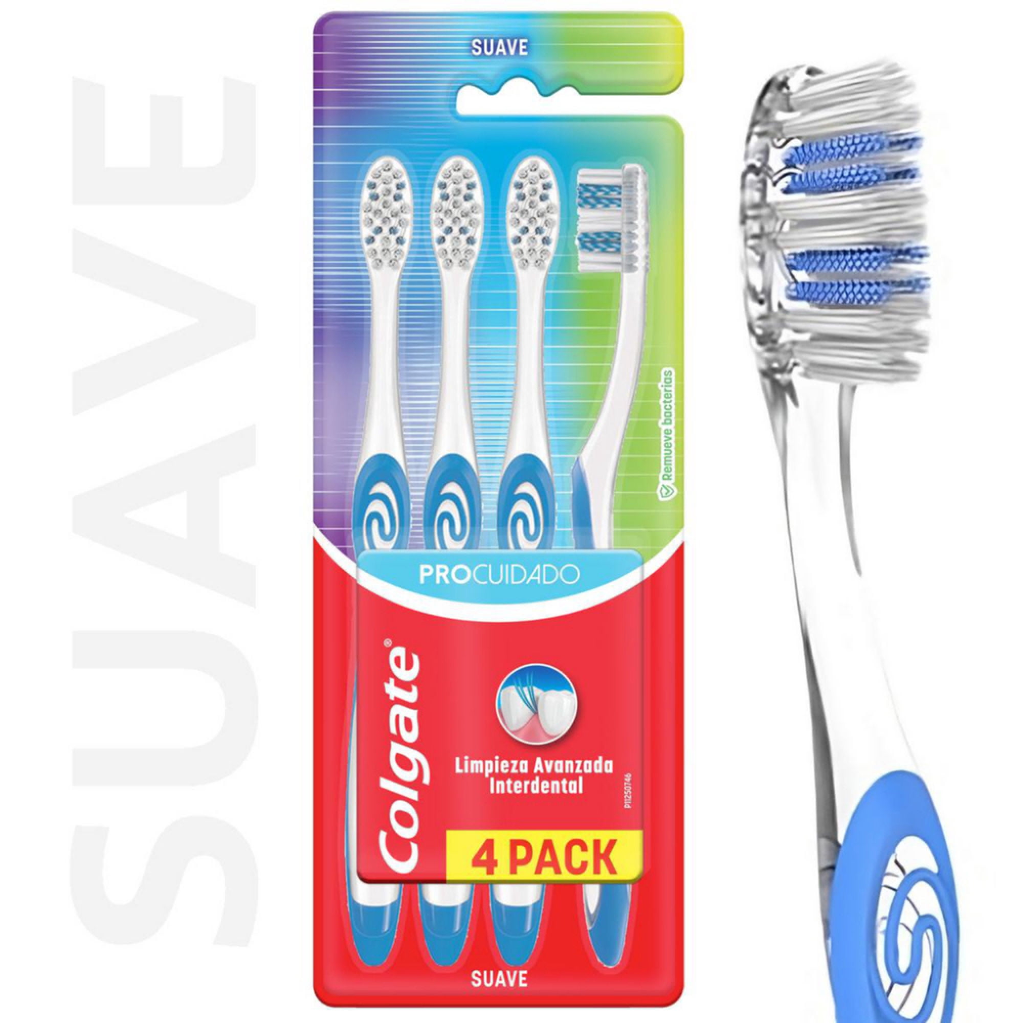 Cepillo De Dientes Suave Pro Cuidado 4 Un Colgate
