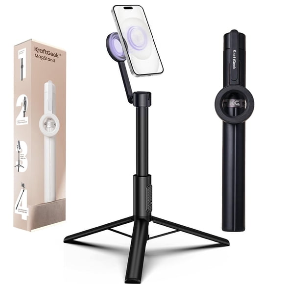 Trípode magnético KraftGeek para iPhone con mando a distancia de 64 pulgadas