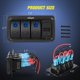 thumbnail image 2 of Nilight caja de interruptores basculantes de 3 posiciones 12 V con cargador USB y voltímetro, 2 of 8