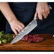 thumbnail image 5 of Juego de 9 cuchillos de chef Dfito de acero de alto carbono y madera Pakkawood, 5 of 8