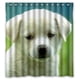 thumbnail image 1 of Cortina de ducha con diseño de caniche, diseño floral, para baño, con ganchos, tamaño 66 x 72 pulgadas, 1 of 3