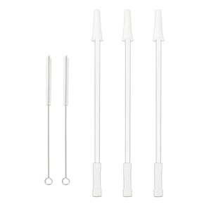 Magideal - Pajitas Para Beber, Pajitas Extralargas De 30,5 Cm, Pajitas Reutilizables Para Vaso, Bebidas Frías Y Calientes, Vasos De 1000 Ml/2000 Ml, Café, Botell