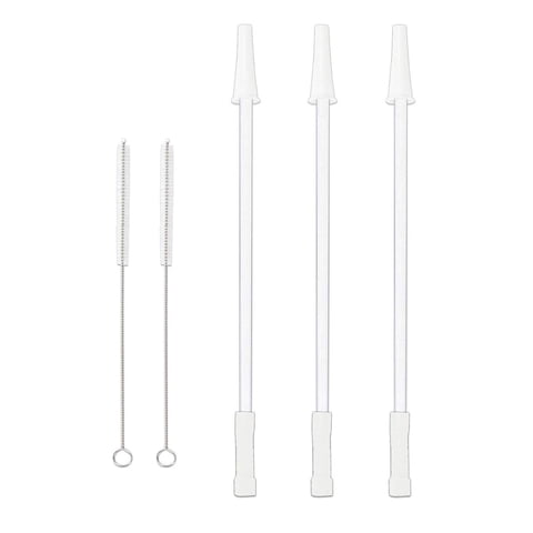 Magideal - Pajitas Para Beber, Pajitas Extralargas De 30,5 Cm, Pajitas Reutilizables Para Vaso, Bebidas Frías Y Calientes, Vasos De 1000 Ml/2000 Ml, Café, Botell