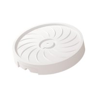 Ioensy - Soporte Rodante Para Plantas Con Ruedas, Base Redonda Para Macetero Interior Y Exterior, 33 Cm X 6,5 Cm, Color Blanco