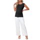 thumbnail image 2 of INSPIRE CHIC Top de Primavera para Mujeres Embarazadas Camiseta de Manga Corta Pullover Básico de Punto Acanalado Ajustado Camisas Casuales 2026 S Negro, 2 of 5