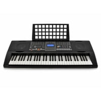 Ark - Teclado Musical 61 Teclas Mk906 Con Atril Negro