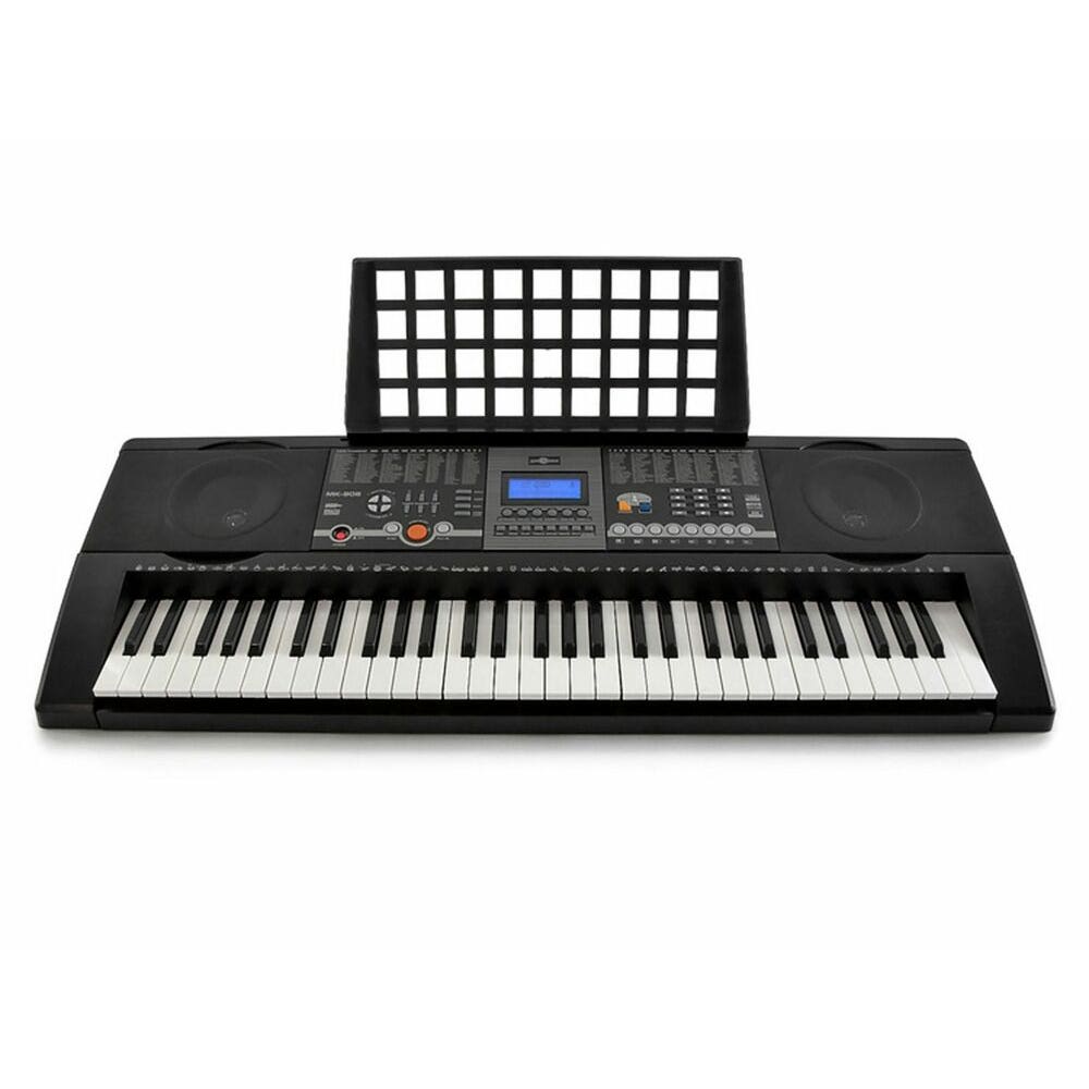 Ark - Teclado Musical 61 Teclas Mk906 Con Atril Negro