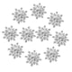 thumbnail image 5 of 10 Botones De Flores De Cristal Para álbum De Recortes, Diamantes De Imitación, Adornos Plateados, 5 of 5