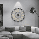 thumbnail image 5 of Reloj Mural Retro de Cuarzo Metálico Dorado y Negro 60 cm, 5 of 6