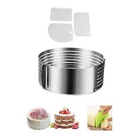 Genérico - Pack Cortador Bizcocho 30 Cm + Espatula Texturizadora Crema