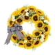 thumbnail image 4 of Corona De Flores De Seda Hecha A Mano Redonda De 18 Pulgadas Para Decoración De Paredes Interiores/exteriores, 4 of 5