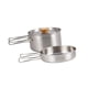 thumbnail image 3 of Camping Picnic Pan Pot Juego De Utensilios De Cocina De Acero Inoxidable Conveniente De Usar Robusto, 3 of 5