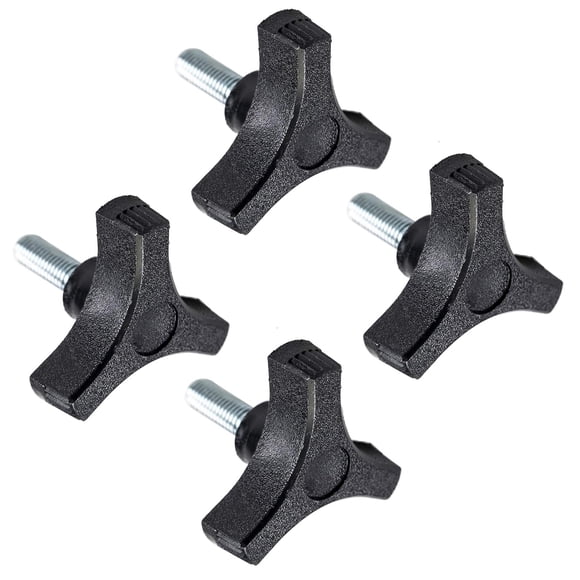 Perilla de tuerca mariposa para plataforma de cortacésped 3/8-16 x 1-1/4, xamily, paquete de 4