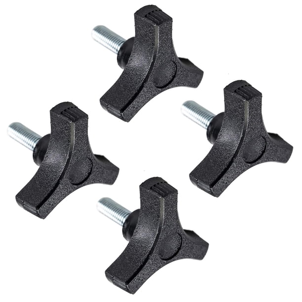 Perilla de tuerca mariposa para plataforma de cortacésped 3/8-16 x 1-1/4, xamily, paquete de 4