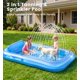 thumbnail image 2 of Reposera Inflable para Piscina PanAdventure 196x122 cm con Aspersor, 2 of 8
