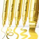 thumbnail image 1 of Marcadores de pintura ARTISTRO Oro – Set de 5 con puntas variadas, 1 of 6