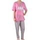 thumbnail image 1 of Pijama Mujer Verano Manga Corta y Pantalon 537, 1 of 5