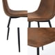 thumbnail image 5 of Pack de 4 Sillas de Comedor Vintage PU Terciopelo Café, 5 of 6