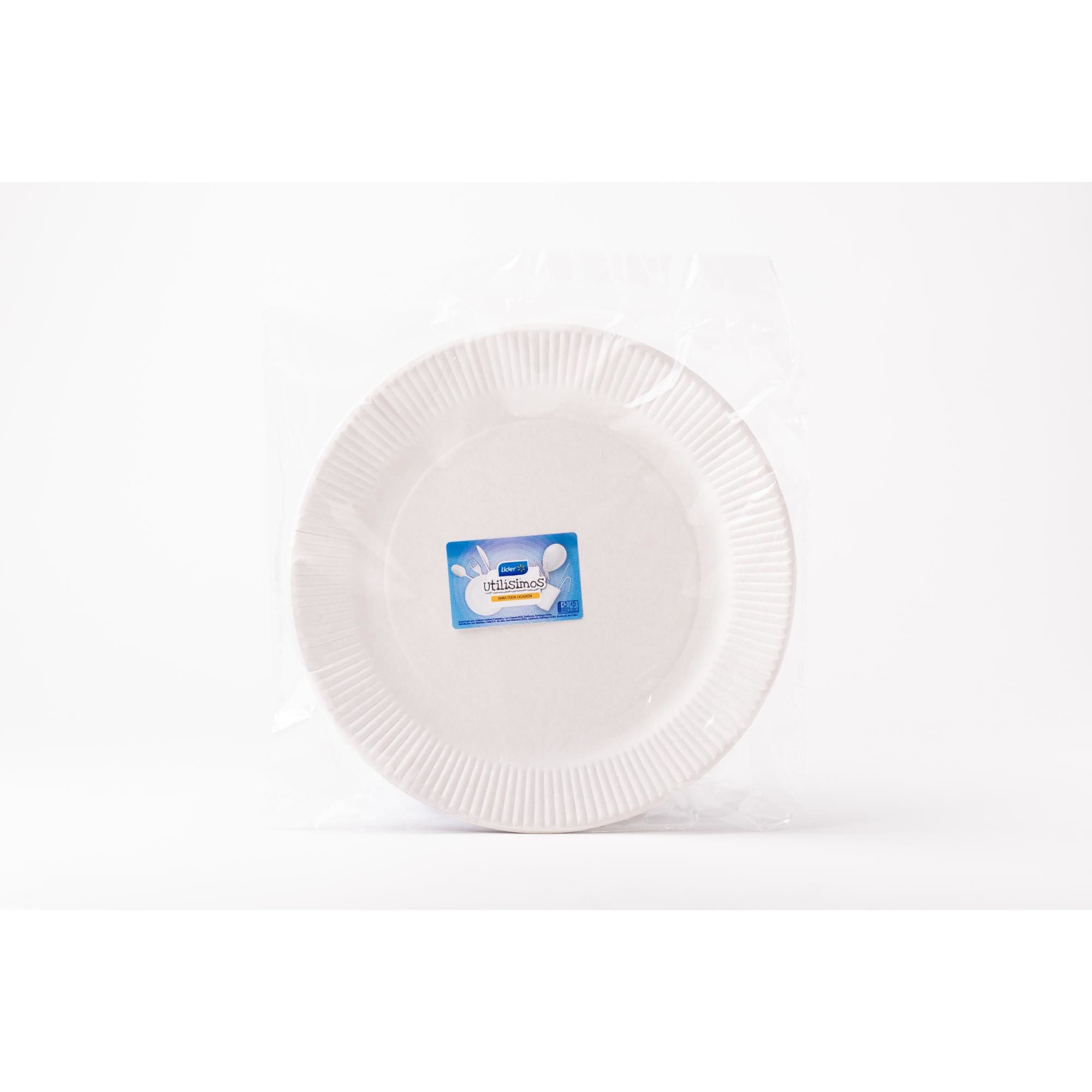 Plato Grande Carton 12 Unidades Lider