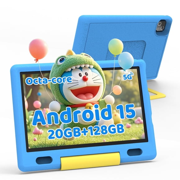 Tablet Infantil Gleeso 10" Android 15 Octa-Core 128GB con Funda