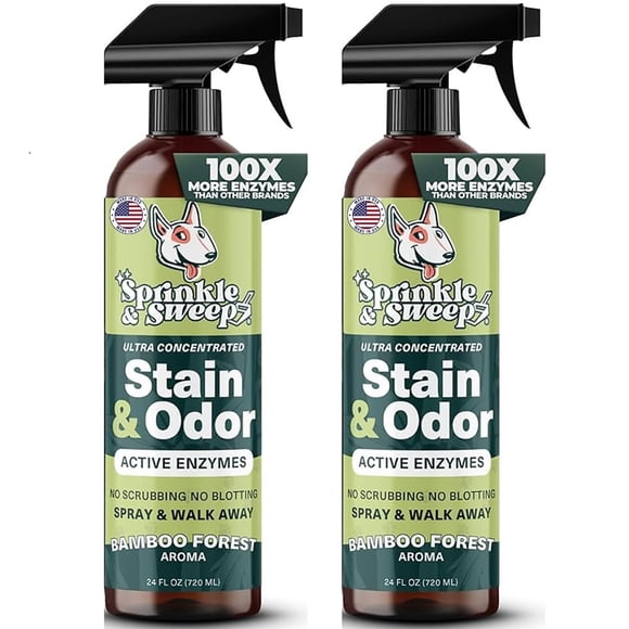 Spray quitamanchas y olores para mascotas Sprinkle & Sweep 720 ml (2 unidades)