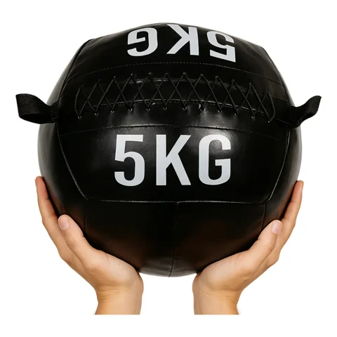Linea Sport - Balón Medicinal 5 Kg De Ecocuero Antideslizante Para Crossfit