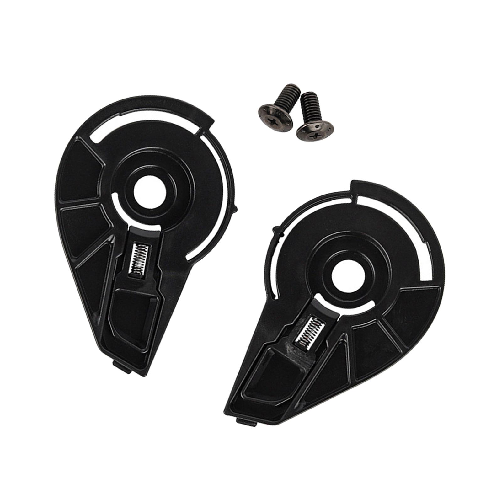 Magideal - 2 Uds Base De Lente De Casco De Motocicleta Duradera Base De Visera De Motocicleta Fácil Instalación Para Soman 965 Accesorios De Repuesto Accesorios