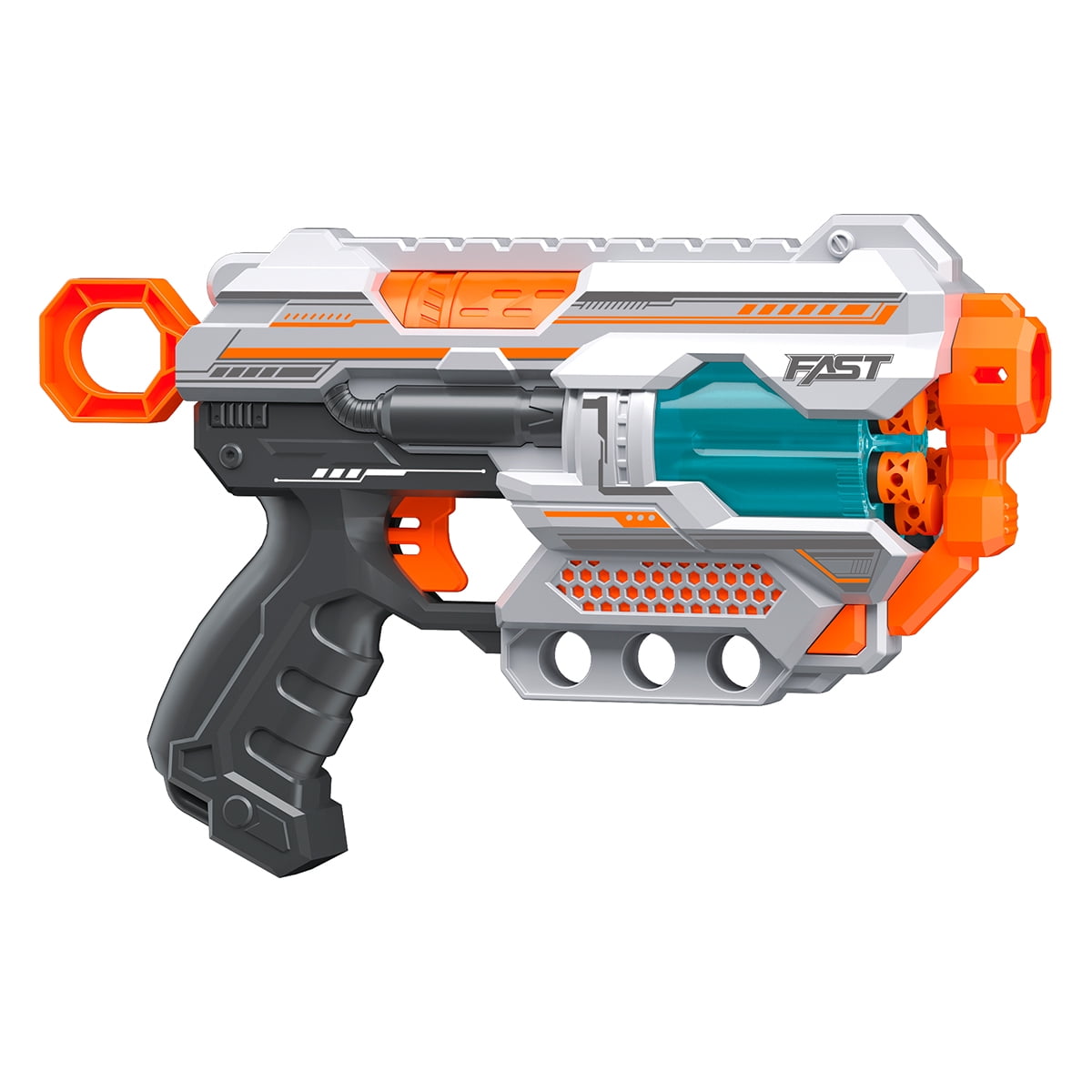 Shantou Baihui Toys Co Ltd - Juguete Pistola De 12 Dardos-blanco-rueda Giratoria