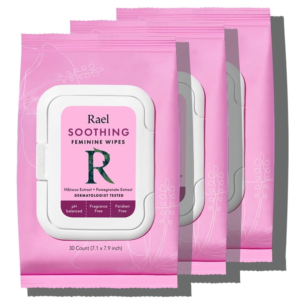 Toallitas femeninas Rael Soothing pH Balance, veganas, libres de crueldad animal, 130 ml