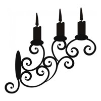 Rienda Libre Graphics - Decomural Candle Holder Swirl Pattern Ws-15165