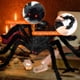 thumbnail image 5 of Decoraciones de Halloween para exteriores, telaraña de Halloween de 200", araña gigante de 59", araña falsa con telaraña enorme para exteriores, decoraciones de Halloween para patio, césped, casa, fie, 5 of 7