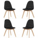 thumbnail image 1 of Pack De 4 Sillas Capitone Velvet - Negro, 1 of 1