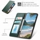 thumbnail image 3 of Funda tipo cartera para Samsung Galaxy S25 Edge de piel con cierre magnético, ranuras para tarjetas y correa para la muñeca Verde, 3 of 6