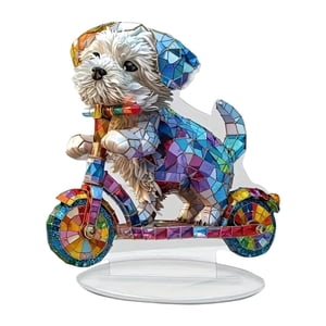 Magideal - Adorno De Escritorio De Perro, Letrero Acrílico Decorativo, Plano 2D, Artículos Para Fiestas, Centro De Mesa Novedoso, Decoración De Mesa Para Oficina