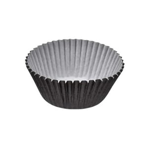 Genérico - Moldes Cupcakes Papel Color Negro 48Un Cotillon Celebracion