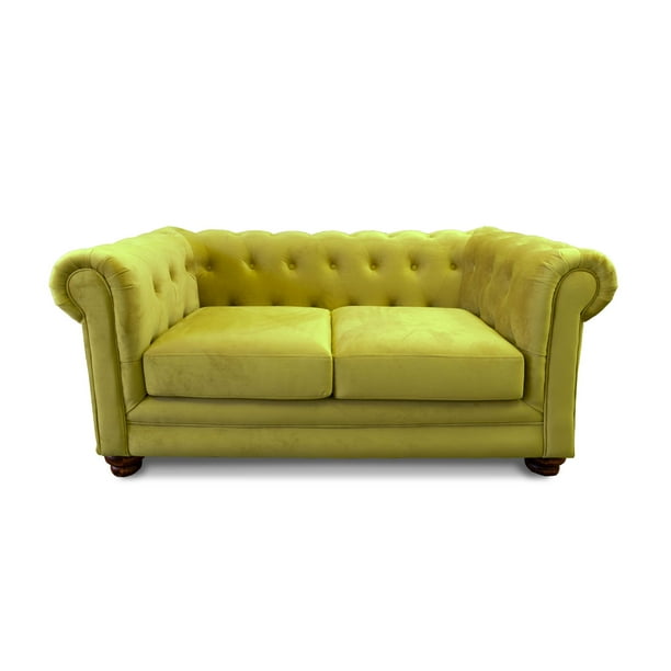 Sofa Florencia 2C Tela Velvet Pistacho