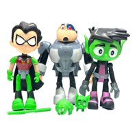 Total E-Commerce - Juguete Figuras Jovenes Titanes 3 Piezas 14Cm Accesorios