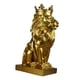 thumbnail image 1 of Estatua Moderna De Cabeza De León, Figurita De Animal, Artesanía De Resina Para Estantería De Escritorio Aureate, 1 of 5