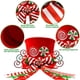 thumbnail image 4 of Gorro rojo con bastones de caramelo para árbol, decoración navideña, 4 of 6