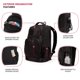 thumbnail image 3 of Mochila para laptop SwissGear 5698 Negra 47x33x20 cm 17", 3 of 7
