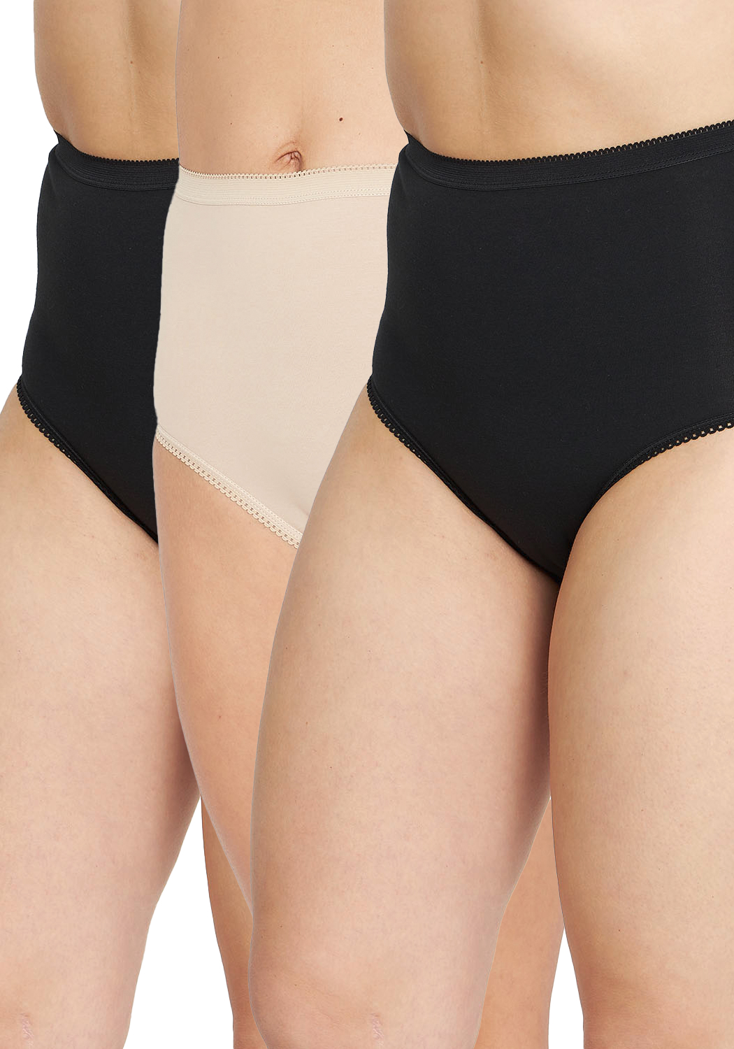 Pack 3X Calzon Algodón P31007-Neg Kayser