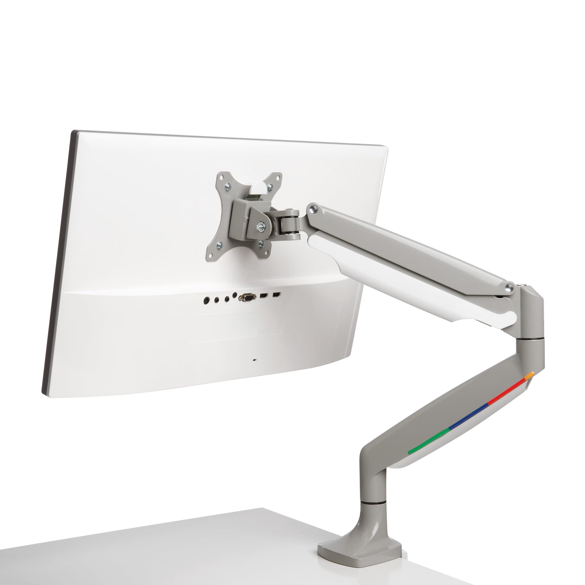 Brazo Para Monitor Kensington Smartfit Con Resorte De Gas De Un Solo Toque, Blanco