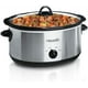 thumbnail image 1 of Olla De Cocción Lenta Manual Crock Pot Ovalada 7 Cuartos Acero Inoxidable, 1 of 2