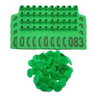 Ioensy - Etiquetas De Oído De Ganado De 100 Piezas Suministros Agrícolas Marcador De Aretes De Animales Para Ganado Verde