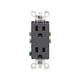thumbnail image 2 of Enchufe eléctrico Leviton S05-05325-0ES, 15 amperios, negro, dúplex, 2 of 3