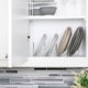 thumbnail image 4 of Organizador para ollas y sartenes Better Houseware 38 cm plateado de 4 compartimentos, 4 of 5