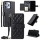 thumbnail image 5 of Funda tipo billetera FOXDOCK para iPhone 16 Pro Max – Tapa abatible con correa para mujer, 5 of 5